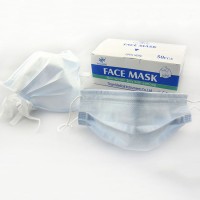 3 Ply Disposable Medical Surgical Non woven Face Mask With Earloop Or Tie