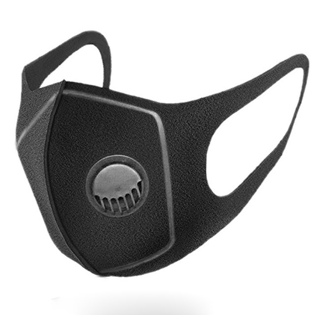 Sport protective pitta mask breathing valve sponge dust mask